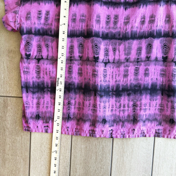 Bryn Walker Tie Dye Linen Top L/XL? Oversized Lagenlook Bohemian Hippie Festival - Picture 8 of 8